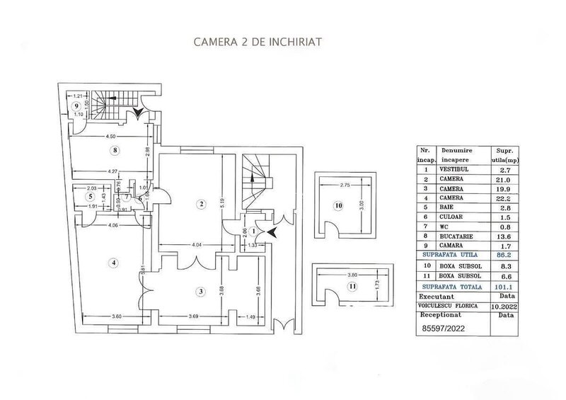 Spatiu birouri  de inchiriat . 43 mp